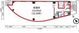 近鉄銀座中央通りビルIII 9階 間取り図