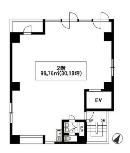 TMA人形町ビル 2階 間取り図