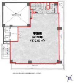 芝浦TYビル 8階 間取り図