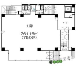 A&Xビル 1階 間取り図