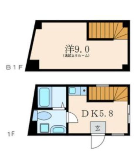 CONTEL SHIROGANE(SOHO) 102 間取り図