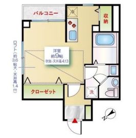 J&Kビル白金 4階 間取り図