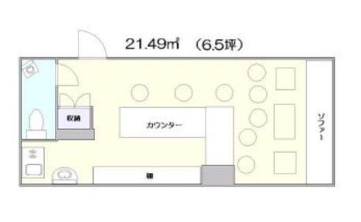 銀座誠和シルバービル 9階B 間取り図