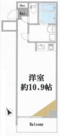 ラミアール赤坂 606 間取り図