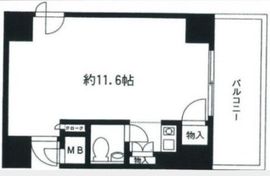 ラミアール赤坂 801 間取り図