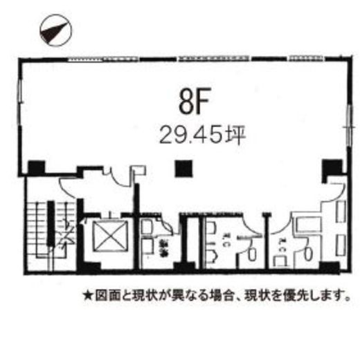 第2AKビル 8階 間取り図