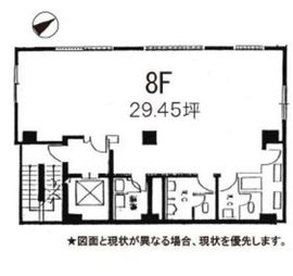 第2AKビル 8階 間取り図