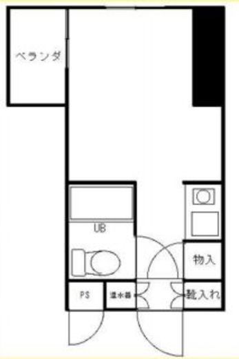 フォンテ六本木 808 間取り図