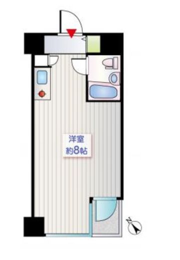 フォンテ六本木 5階 間取り図