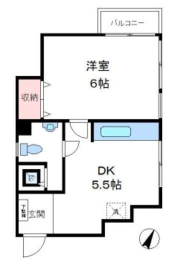 パレス赤坂 4階 間取り図