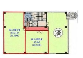 近文ビル 6階AB 間取り図