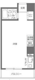 赤坂キャステール 4階 間取り図