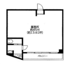 赤坂オフィスハイツ 214 間取り図