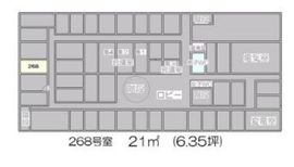 赤坂オフィスハイツ 268 間取り図