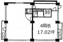 ビラ・アペックス市ヶ谷(旧:番町ビル) 4階B 間取り図