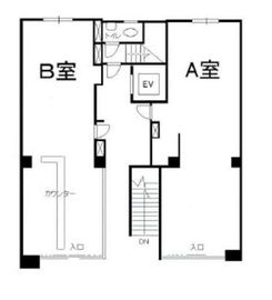 日本工築1号館ビル 1階A 間取り図