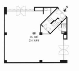 工藤ビル(浜町) 1階 間取り図
