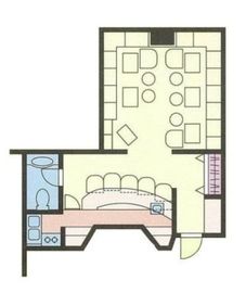 赤坂扇やビル 4階A 間取り図