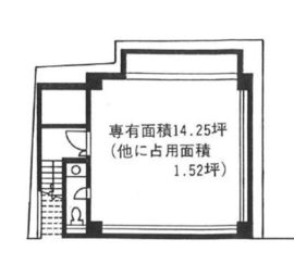 ヤナバビル(店舗) B1階 間取り図