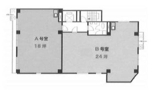 赤坂スクエアビル 7階A 間取り図