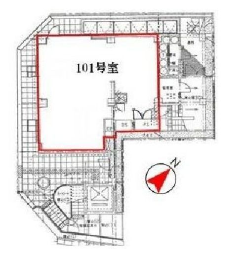 六本木四丁目ビル 101 間取り図