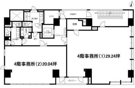 RAXA神田須田町 4階(1) 間取り図