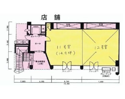 日本橋ぶよおビル 1階11号 間取り図