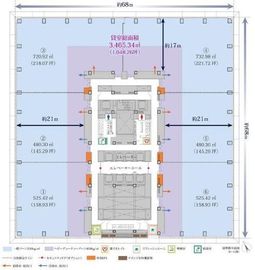 東京スクエアガーデン 9階 間取り図