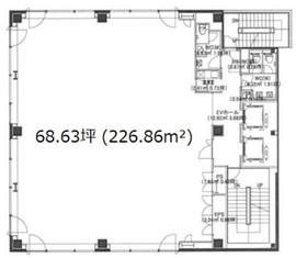 h+ビル 4階 間取り図