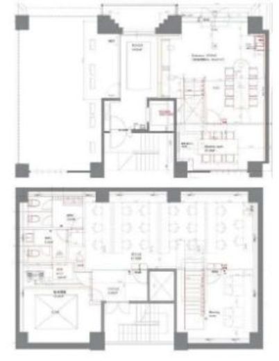 八丁堀ファーストスクエア（旧：平野ビル） B1-1階 間取り図