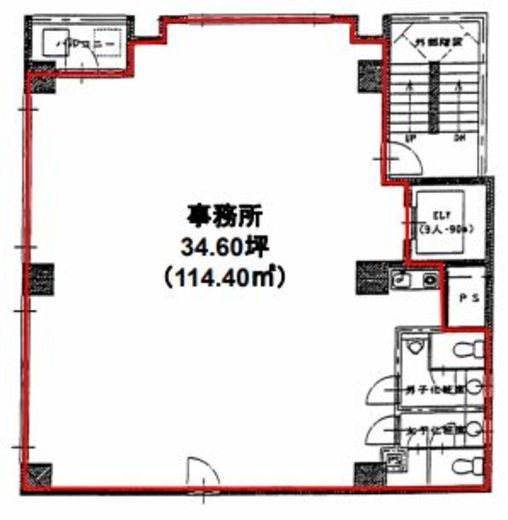 TSKビル(秋葉原) 3階 間取り図