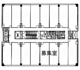 ビュレックス京橋 413-14 間取り図
