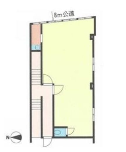明松ビル 2階 間取り図
