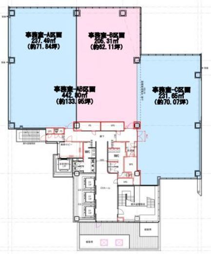 プライムテラス神谷町 3階B 間取り図