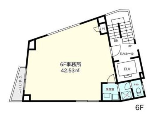 ロナーYSビル 6階 間取り図