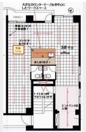 アール五反田(旧フラッツ増沢) 5階B 間取り図