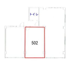 第一銀座ビル 502 間取り図
