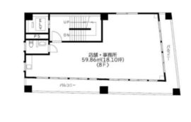 銀座YKビル 8階 間取り図
