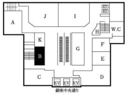 銀座コアビル 502B 間取り図