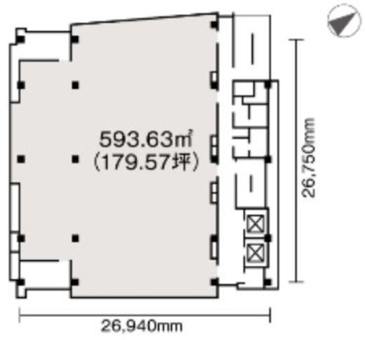 銀座並木通りビル 801 間取り図