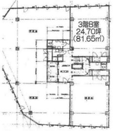 銀座8丁目10番ビル 3階B 間取り図