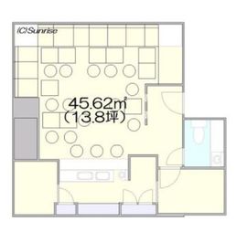 並木ビル 7階A 間取り図