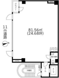 新富3Tビル 5階 間取り図