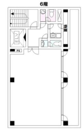 アルファ新富ビル(SOHO) 6階 間取り図