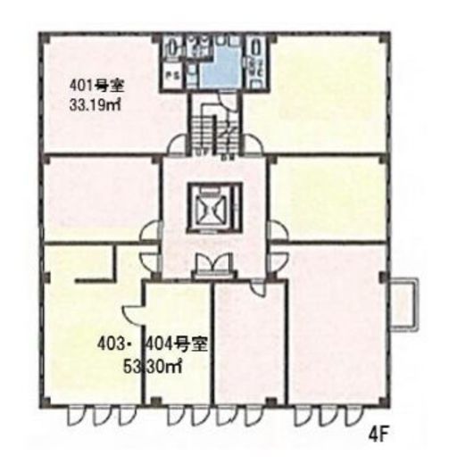相互新富ビル 403+404 間取り図