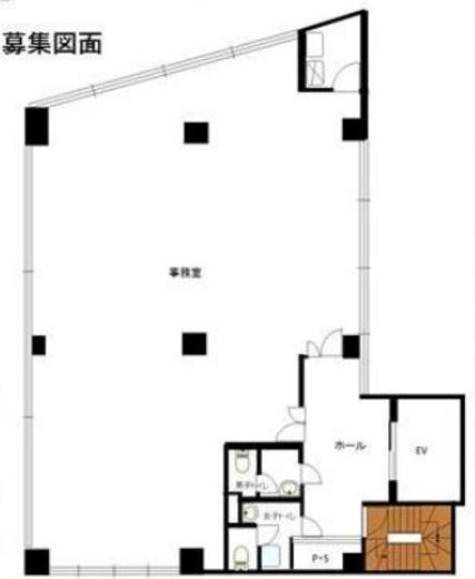 GGIC京橋ビルディング(旧:P's京橋ビルディング) 6階 間取り図