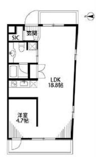 ザ・パームス三田(SOHO) 301 間取り図
