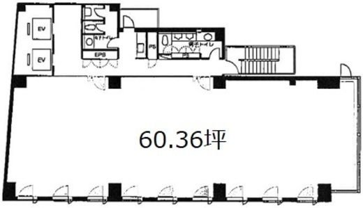 オカムラ赤坂ビル(旧:ボッシュビル赤坂) 2階 間取り図