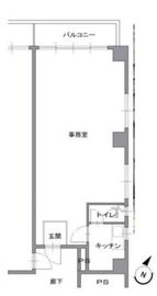 元赤坂マンション 603 間取り図
