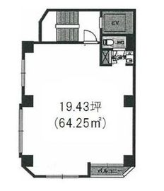 日本橋243ビル 4階 間取り図